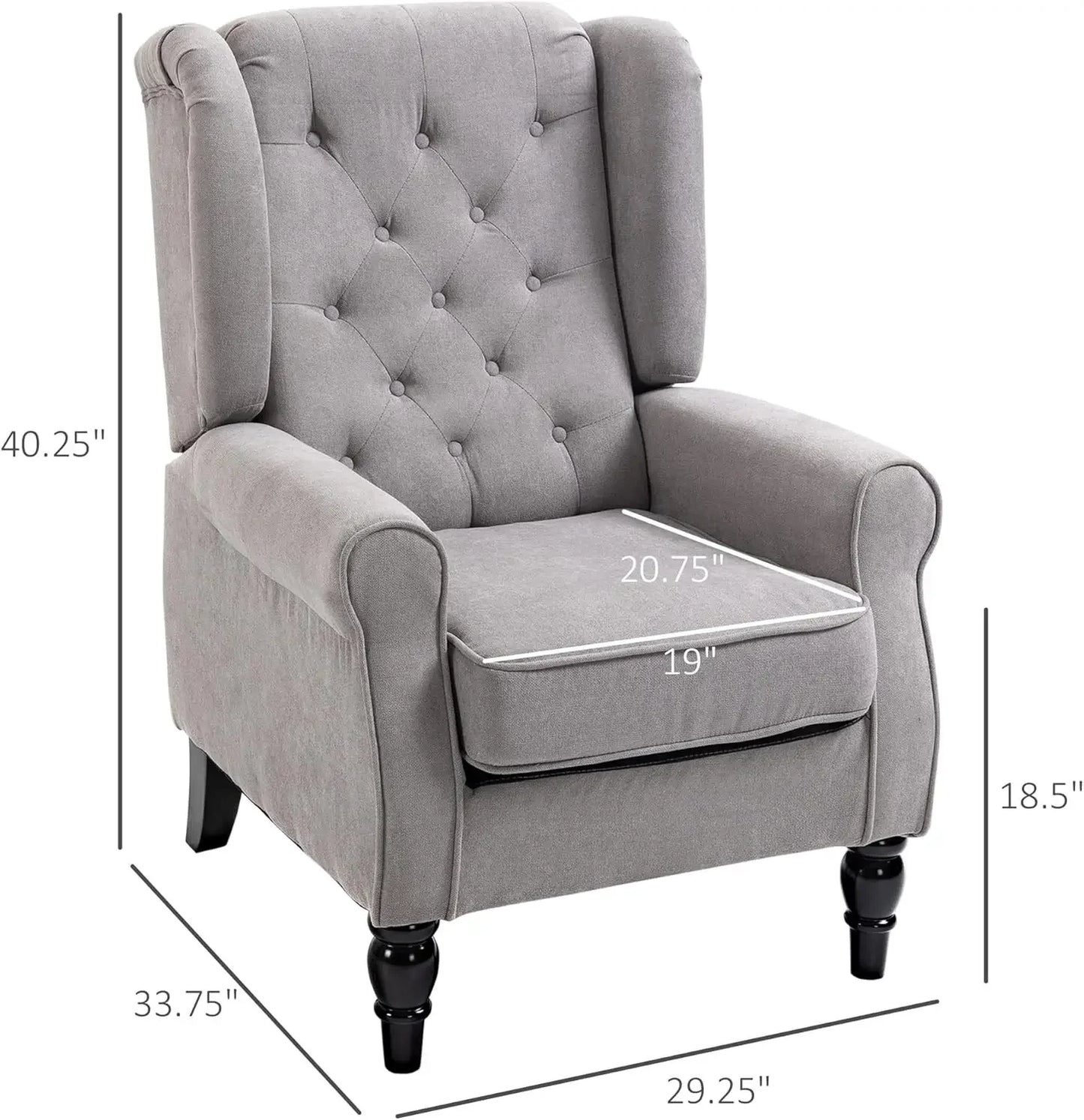 Button-Tufted Accent Chair