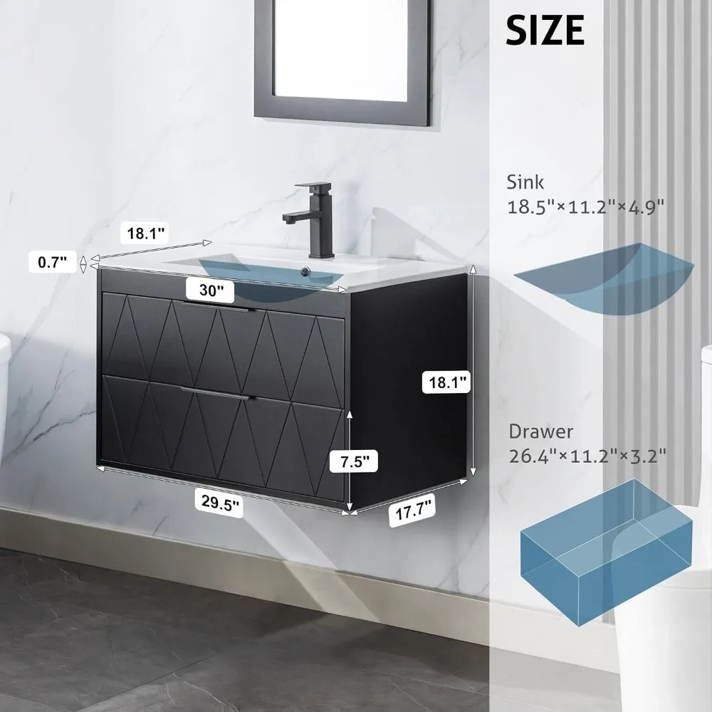 Bathroom Vanities Cabinet with Sink Combo