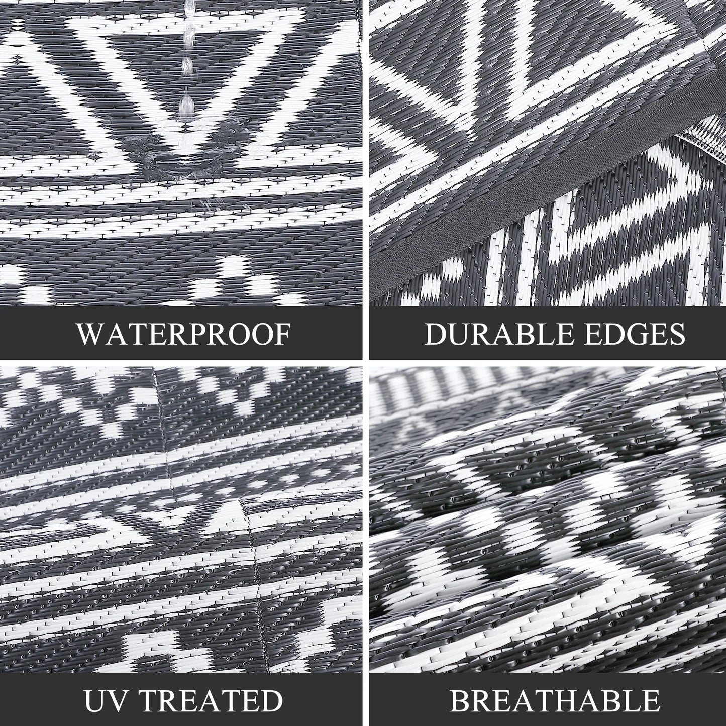 Outdoor Waterproof Reversible Rug