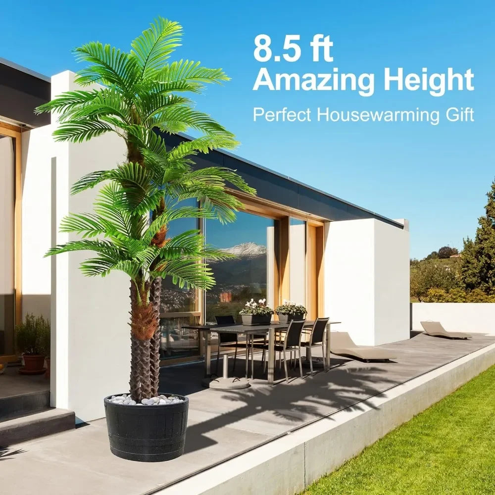 8.5ft Tall Artificial Palm Tree for Outdoors