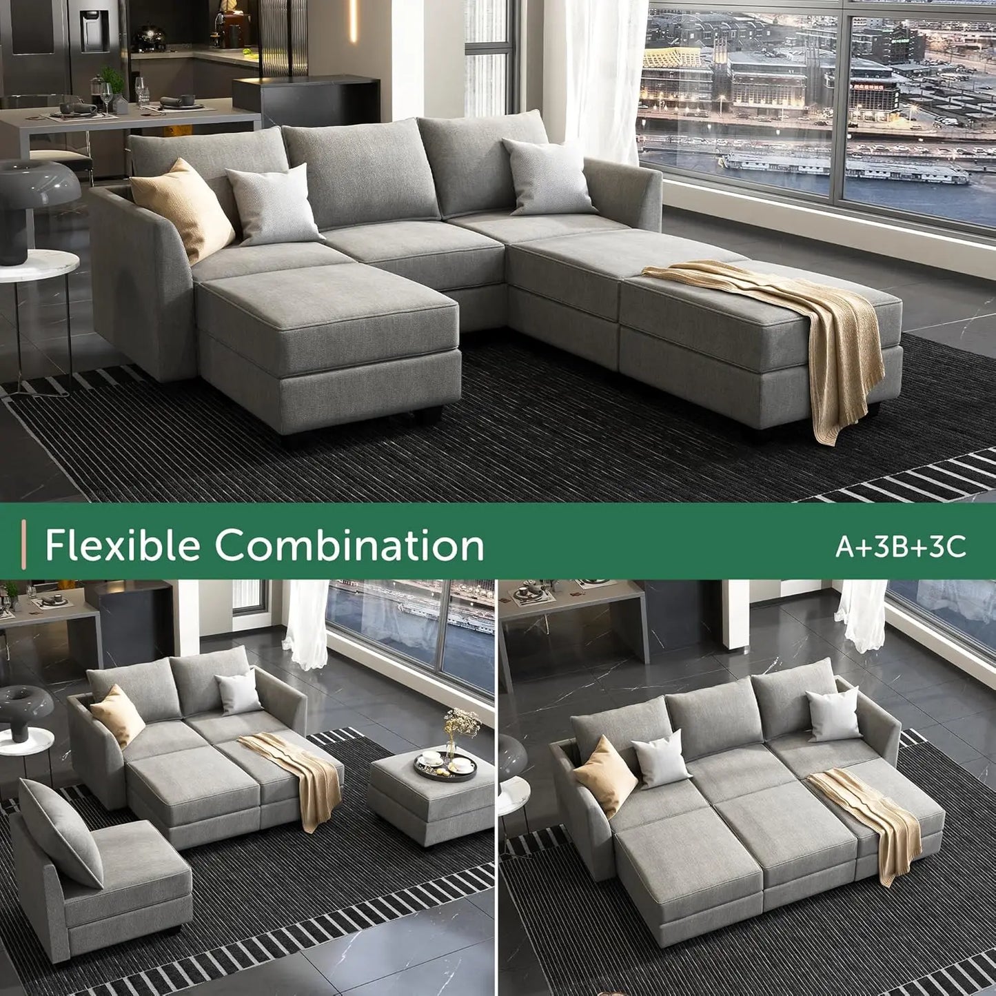 Modular Sectional Sleeper Sofa With Storage