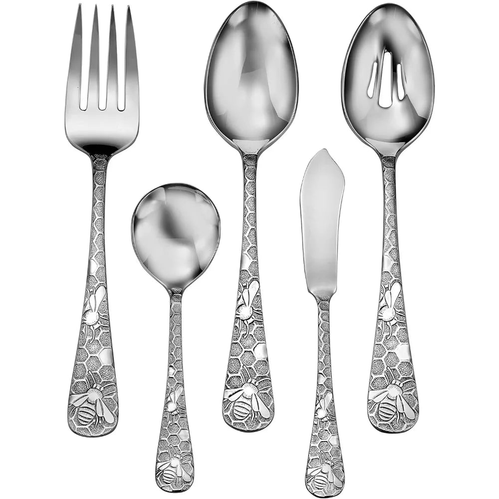 45pc Flatware Set Service For 8 Serving