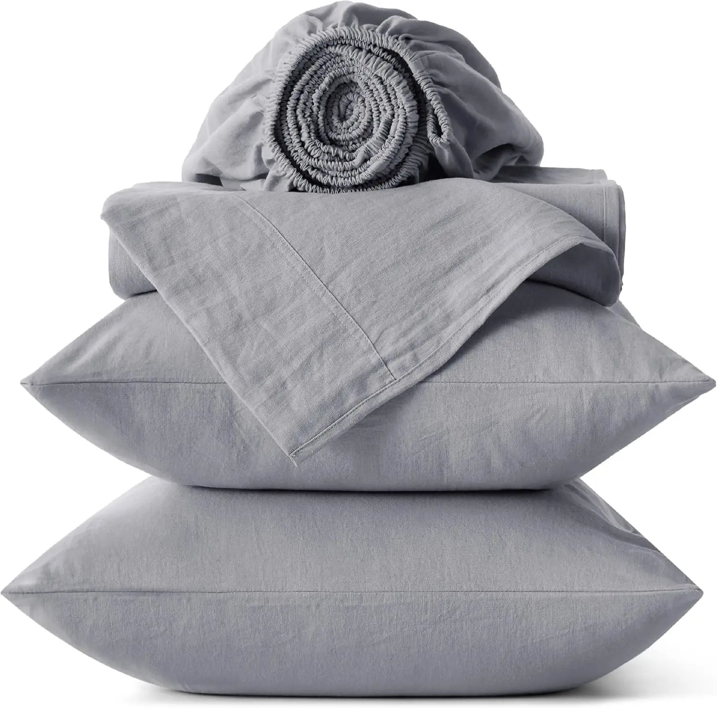 Twin Linen Bed Sheet Set