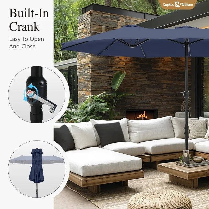 15 ft Extra Large Patio Umbrella