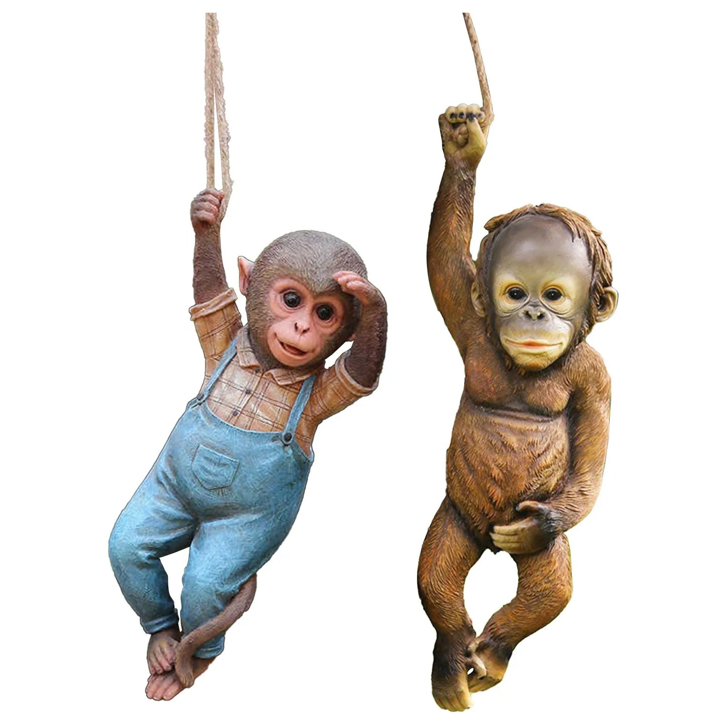 Resin Monkey Statue Hanging Ornaments