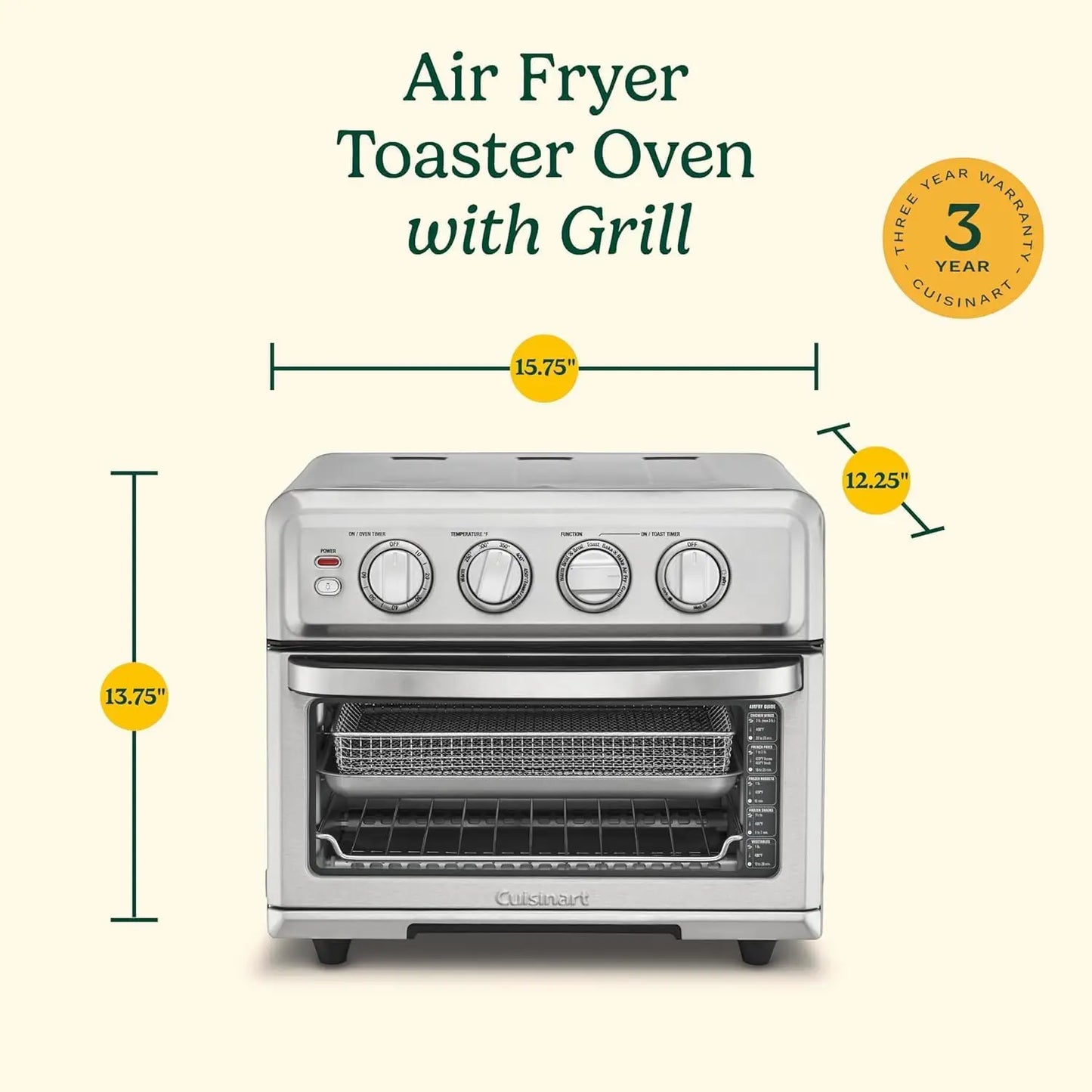 Air Fryer + Convection Toaster Oven