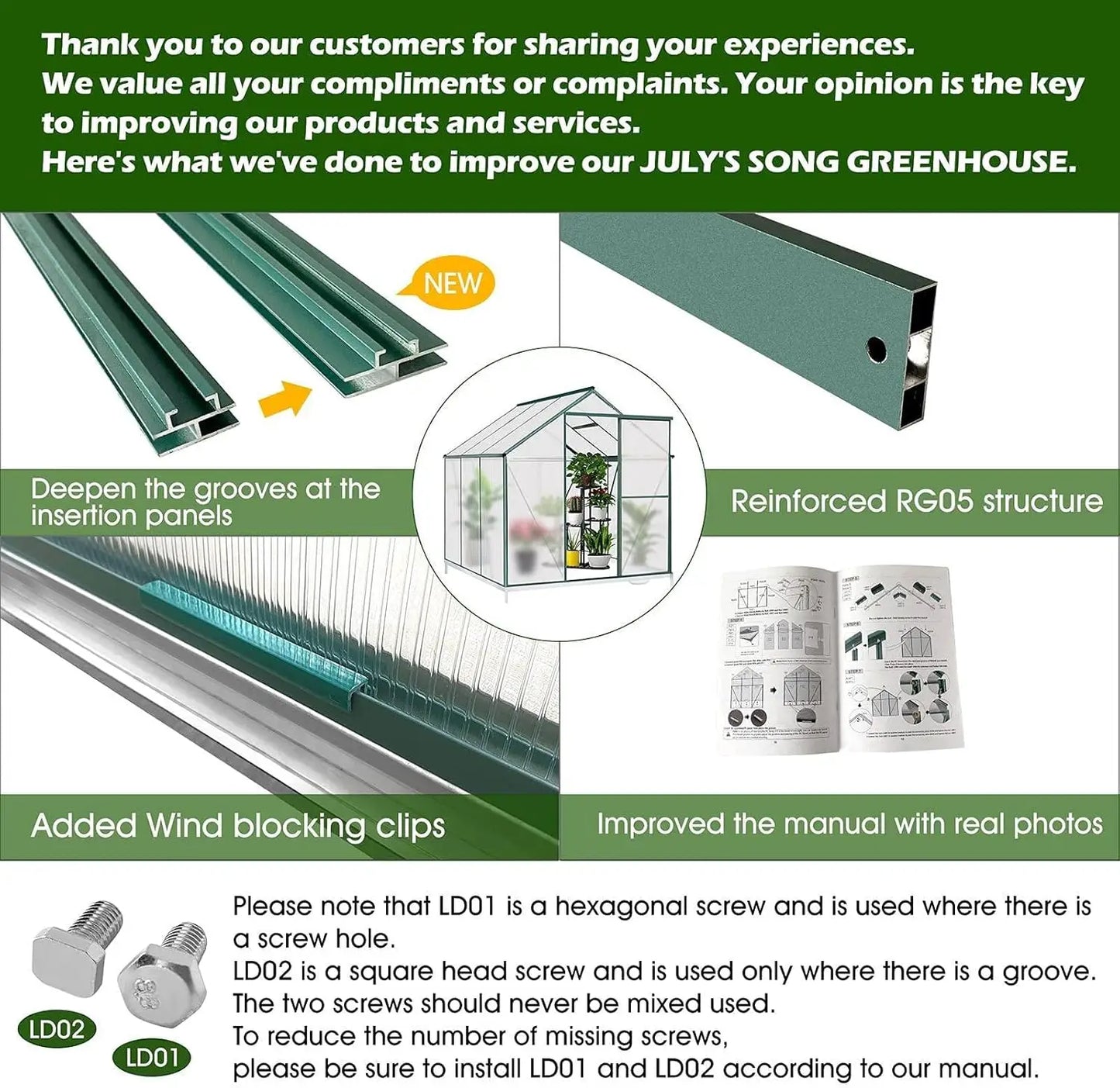 Walk-in Greenhouse Aluminum Kit