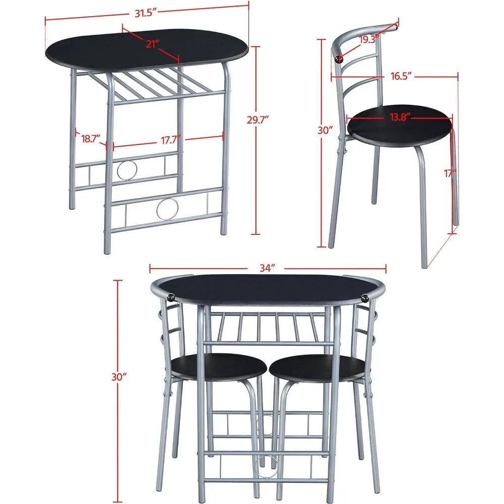 3-Piece Dining Room Table Set