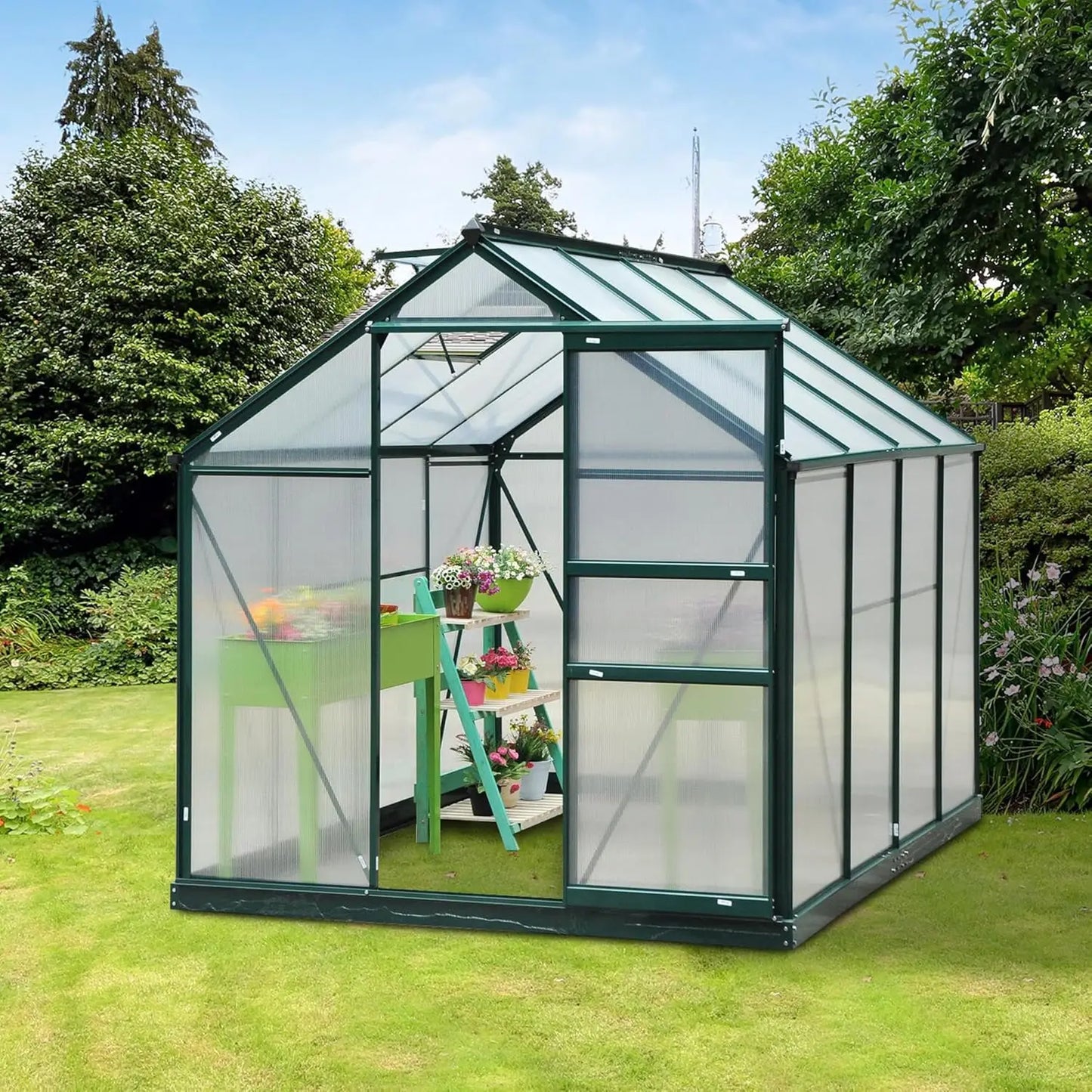 Heavy Duty Outdoor Aluminum Walk-in Green House