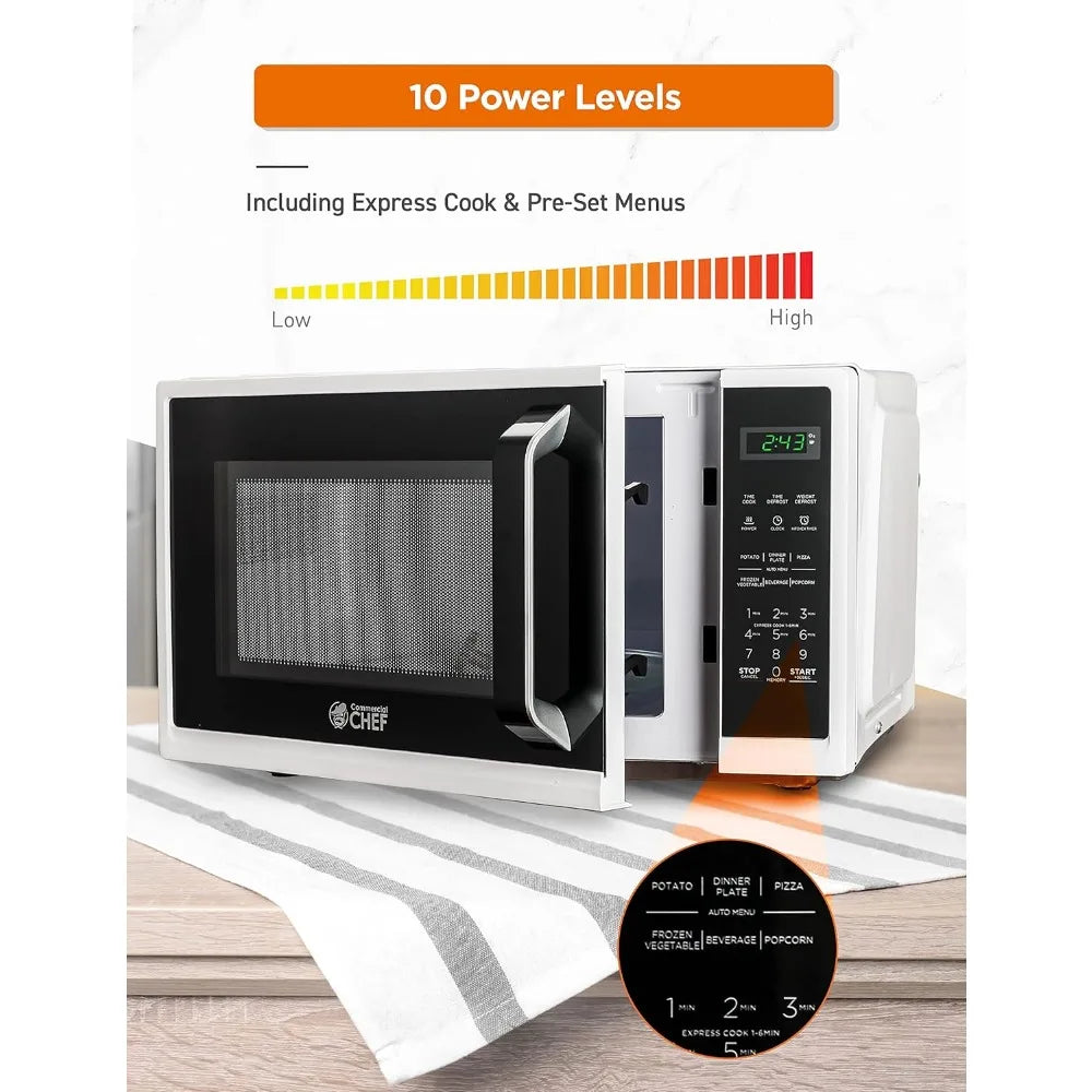 0.9 Cubic Foot Small Microwave with Grip Handle