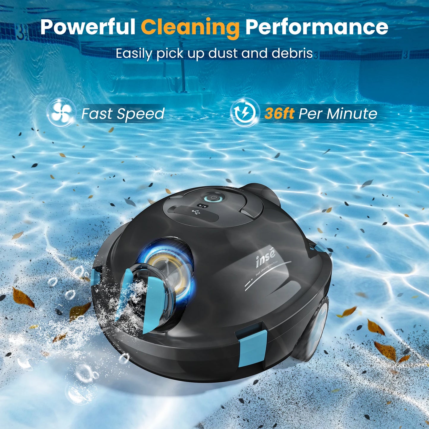 Automatic Cordless Robotic Pool Cleaner