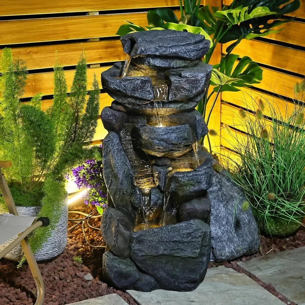 6-Tiers Waterfall Fountain