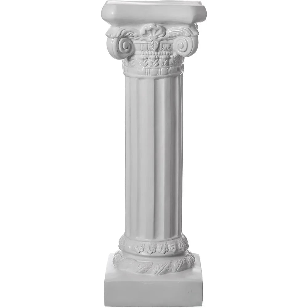 White Plinth Roman Style Column Piller