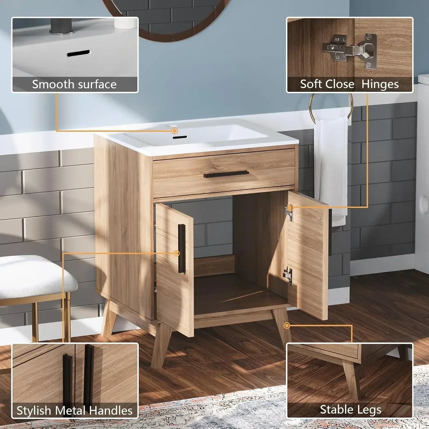 Bathroom Vanity With Sink Combo