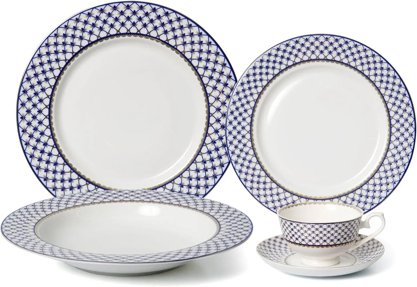 57-pc Banquet Dinnerware Set Luxury Bone China