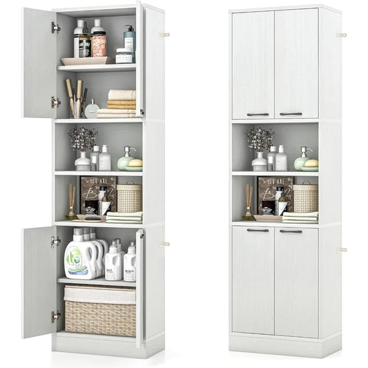 Bathroom Storage Cabinet  Anti-toppling Devices