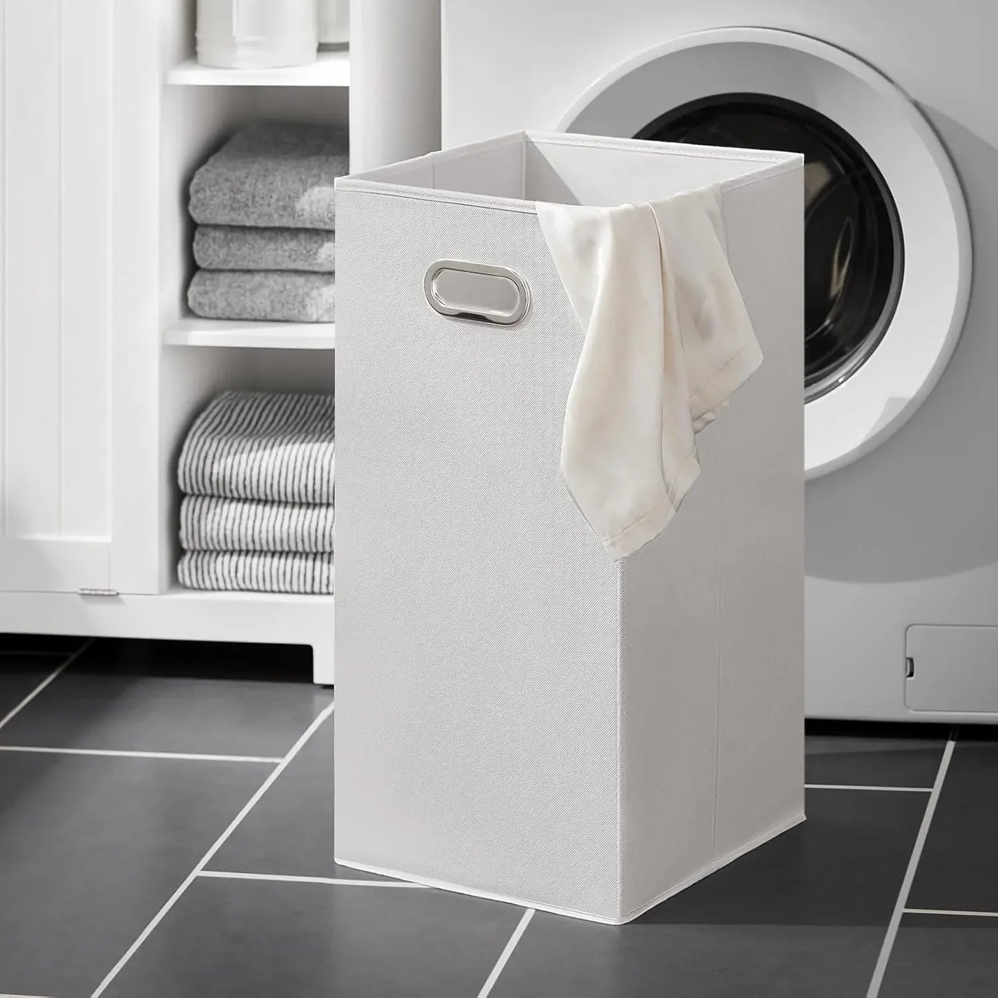 Bathroom Storage Cabinet With Laundry Basket