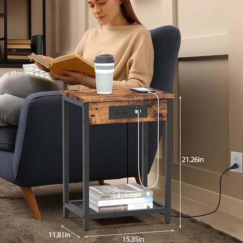 Nightstand With Charging Station