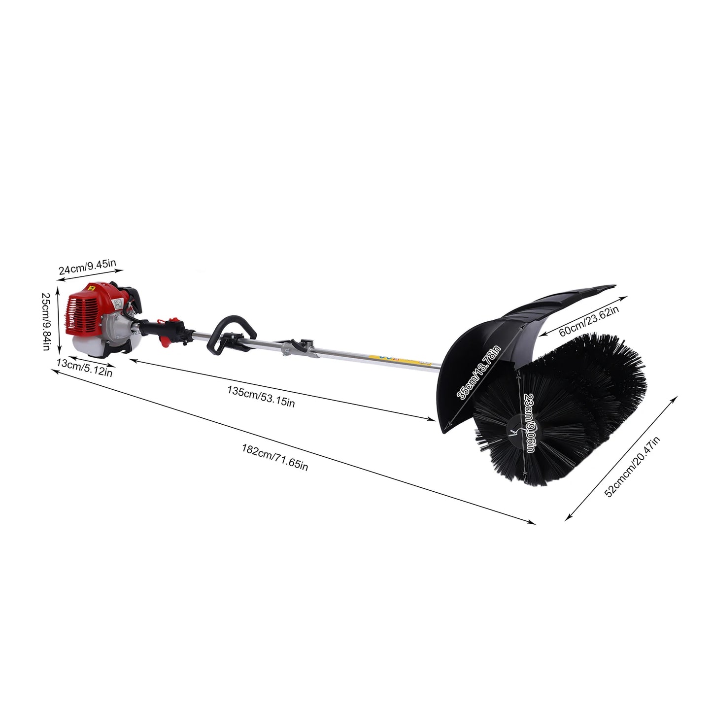 High Efficiency Gas Power Sweeping Broom