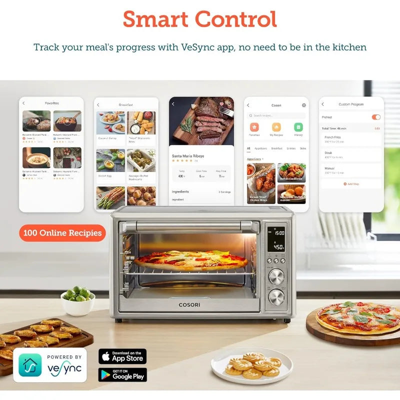 Smart 13-in-1 Air Fryer Toaster Oven Combo