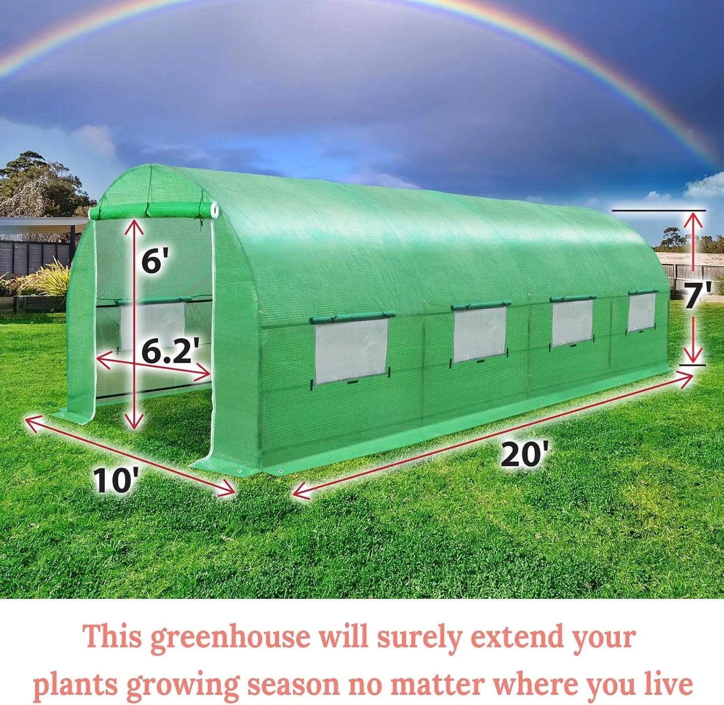 Walk in Larger Hot Green House