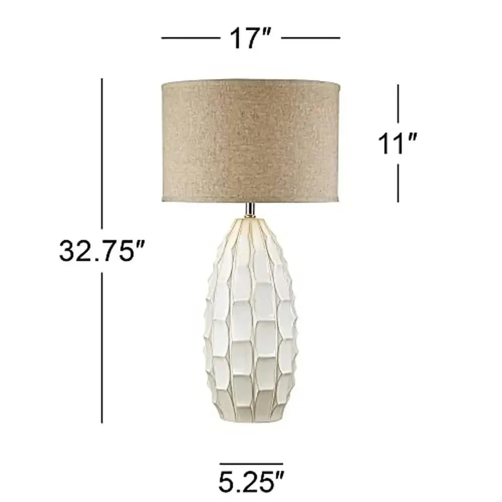 Coastal Oval Ceramic Table Lamps