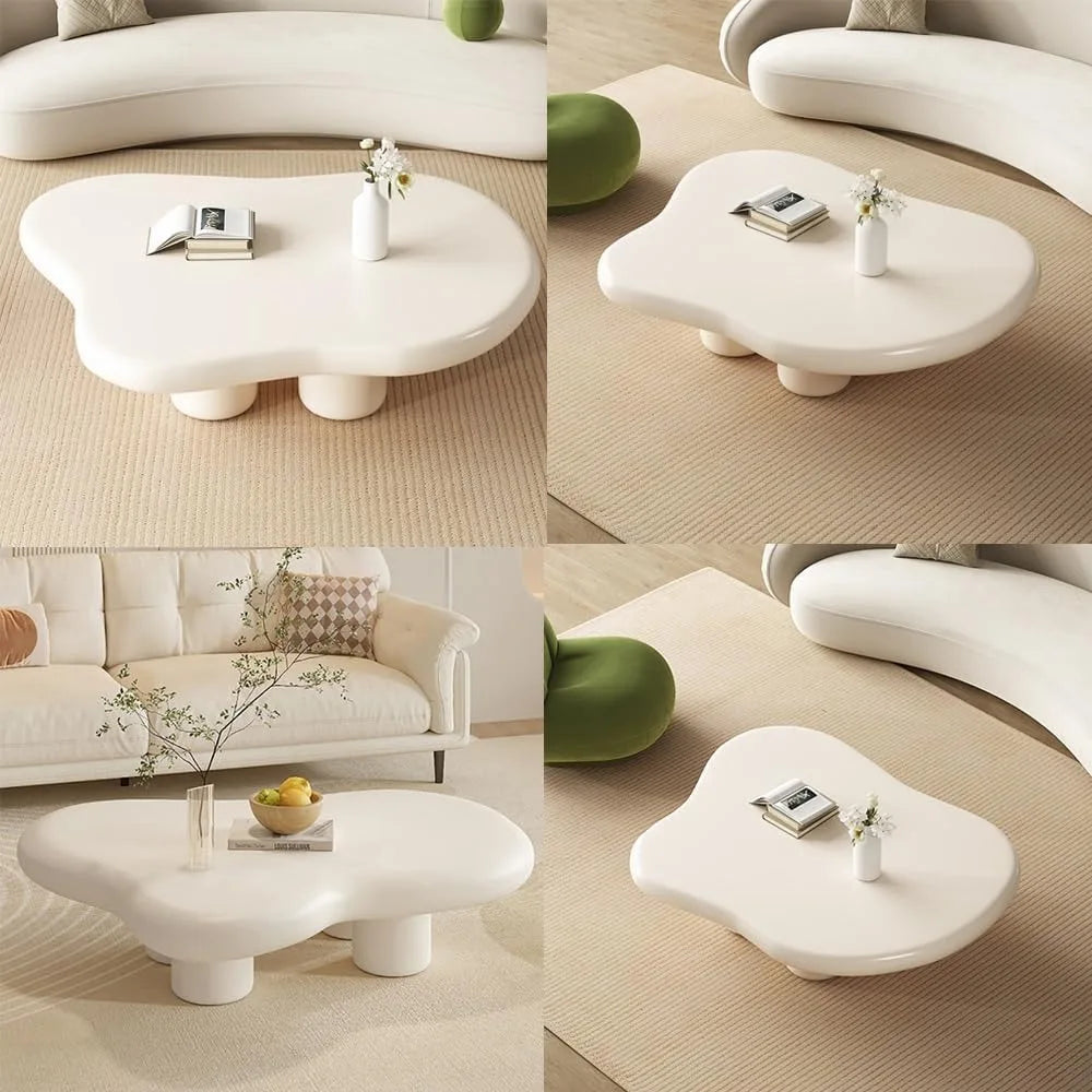 White Cloud Shaped Coffees Tables