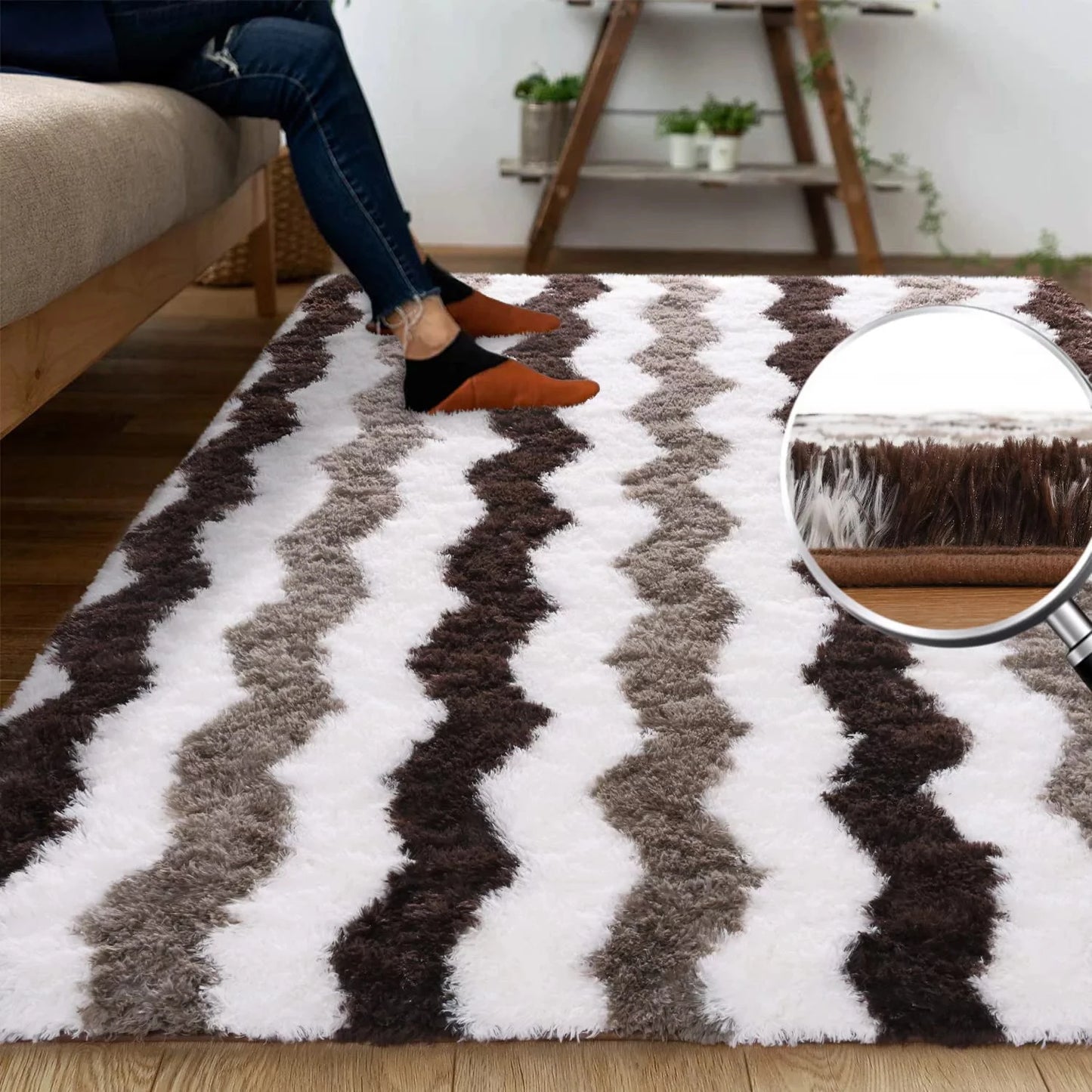 Soft Shaggy Plush Area Rugs