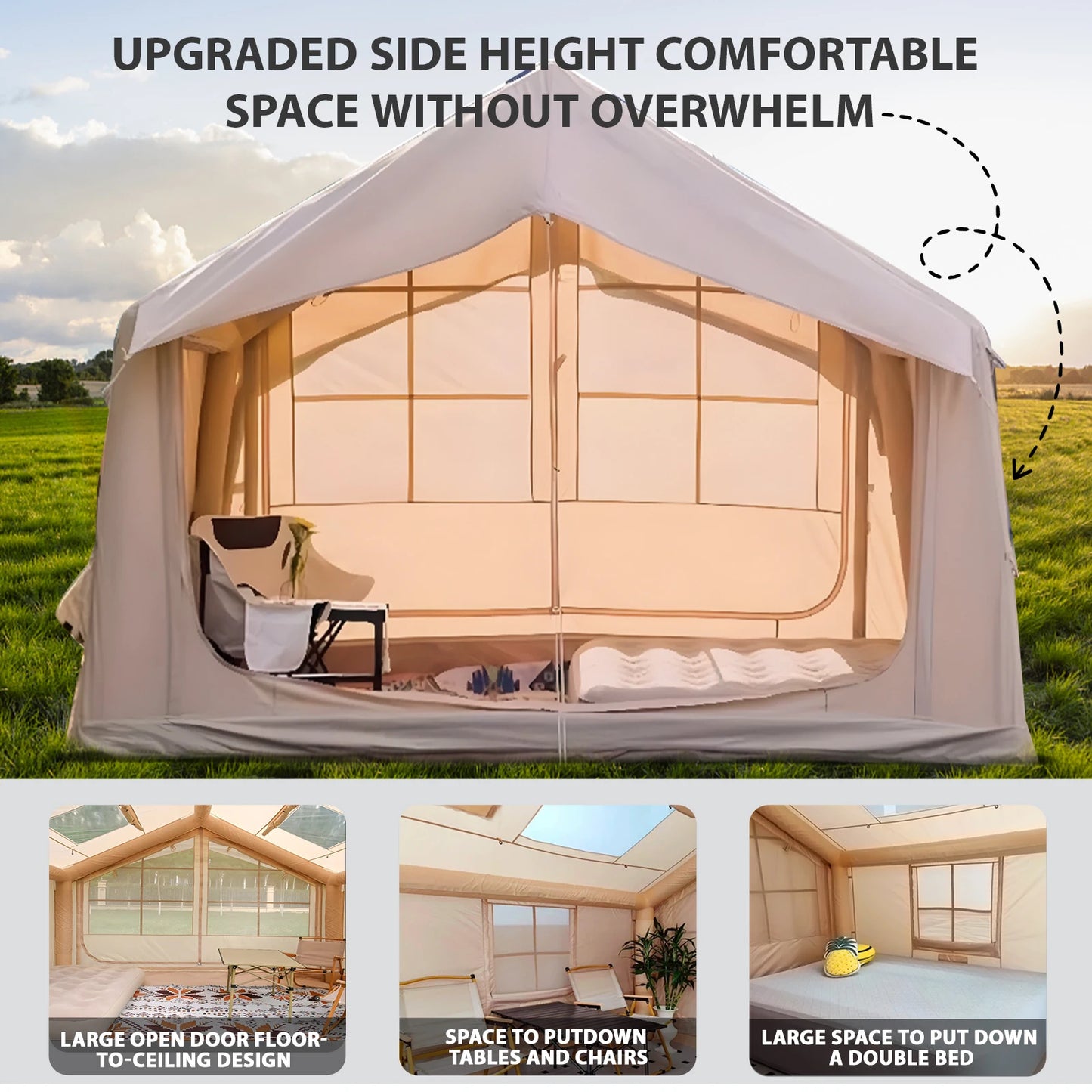 Inflatable Tent For Camping Ultra-Quick Setup
