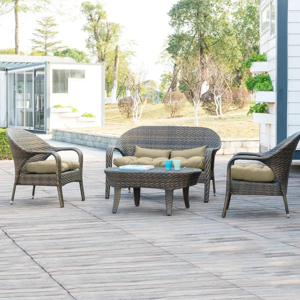 Outdoor Patio Wicker Seat Cushions