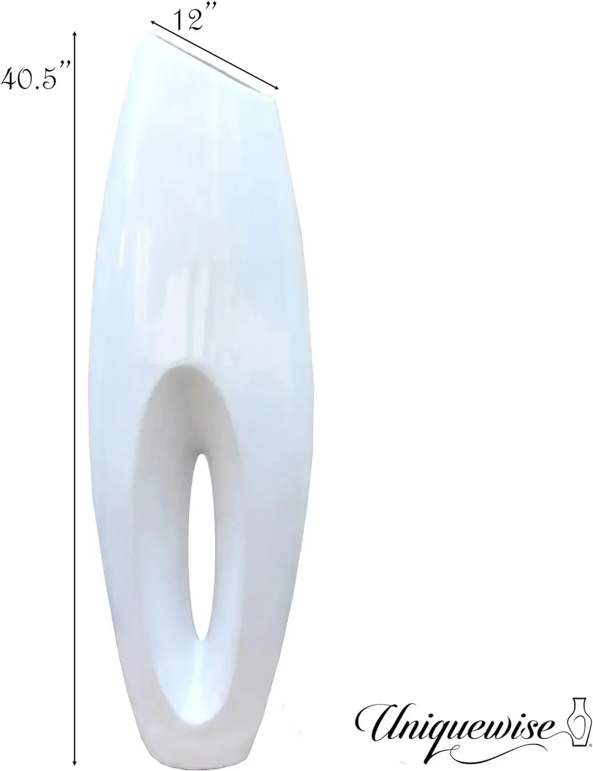 Modern White Large Floor Vase