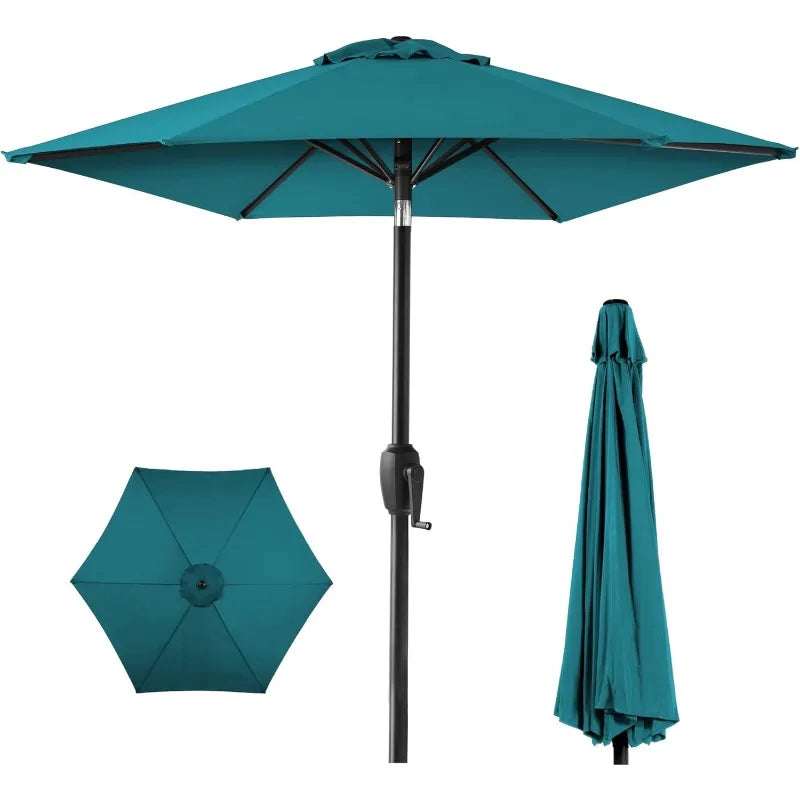 7.5ft Heavy-Duty Round Umbrella