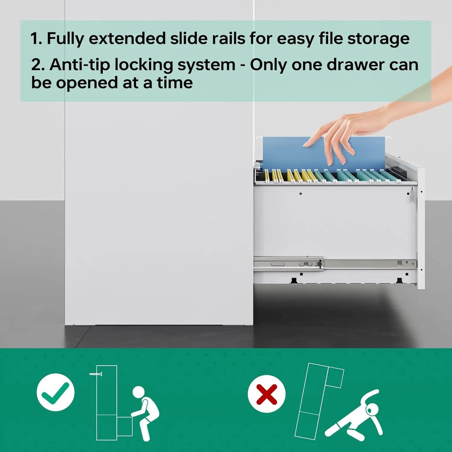 4 Drawer Metal Lateral Filing Cabinets