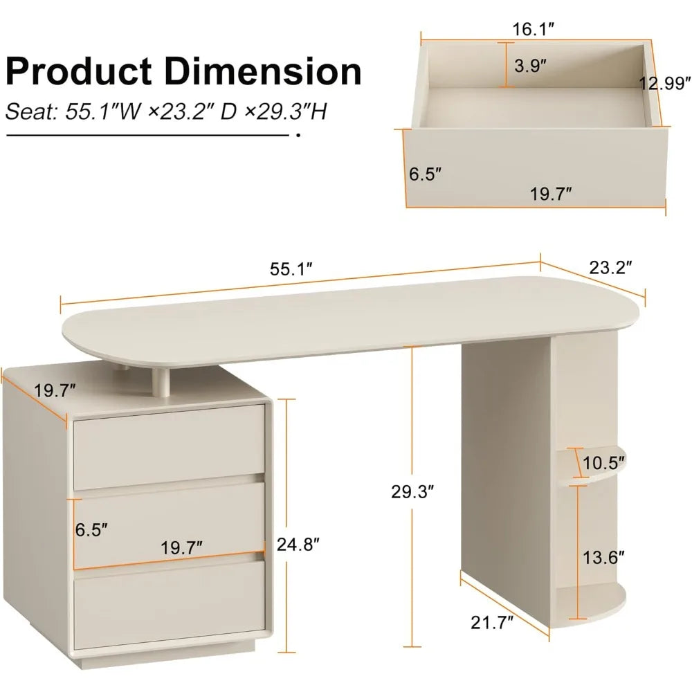 Computer Desk With Drawers And Shelves