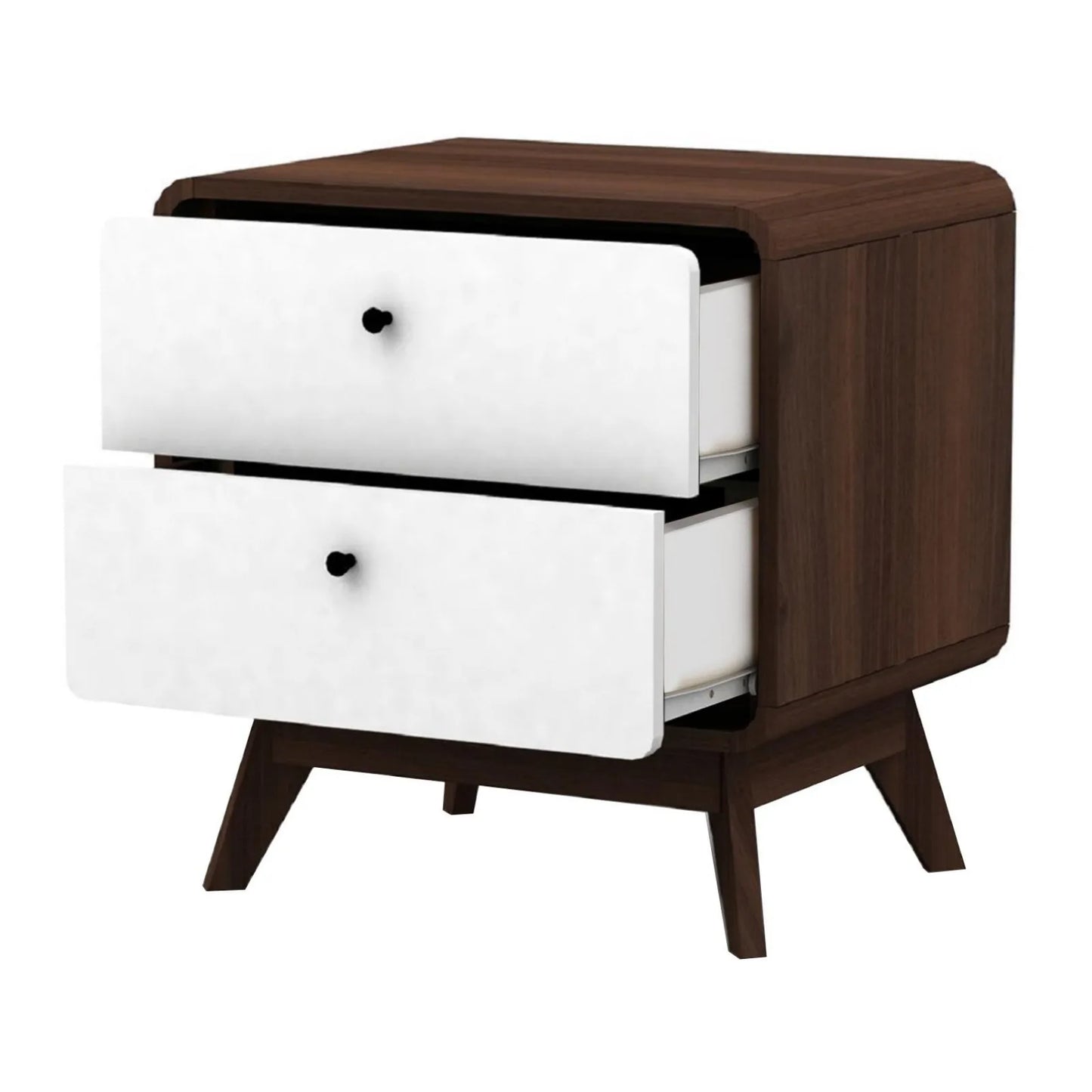 Scandinavian Style 2 Drawer Nightstand