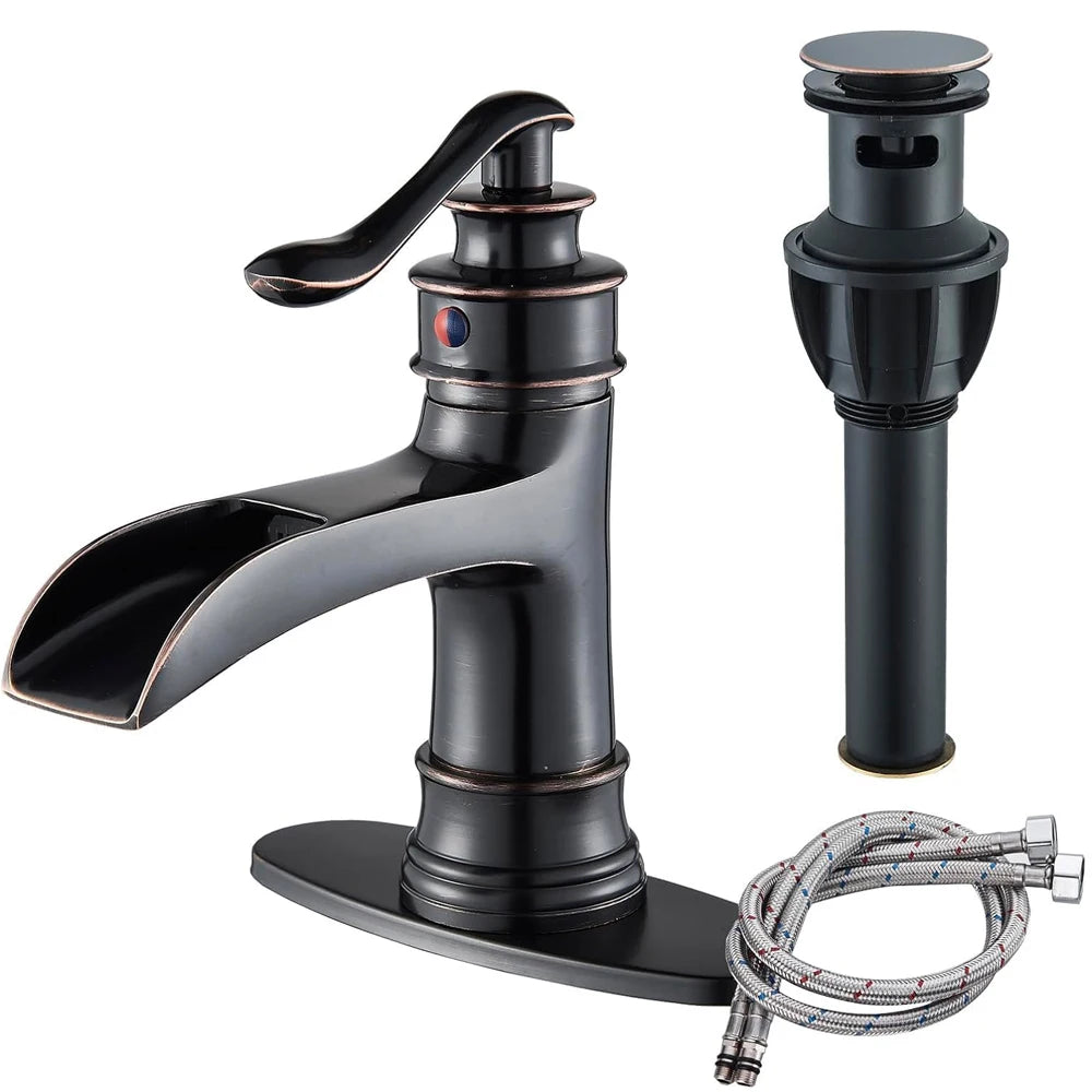 Farmhouse Waterfall Bathroom Faucet