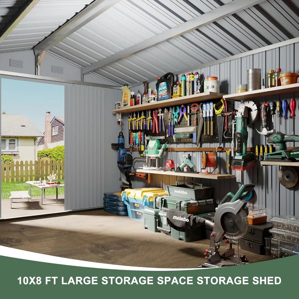 Utility Steel Tool Storage, Sliding Door