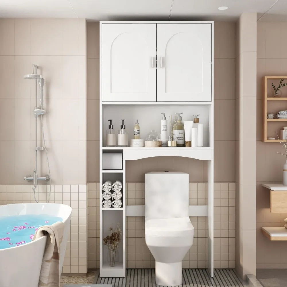 Over The Toilet Wall Cabinet Doors and Shelves