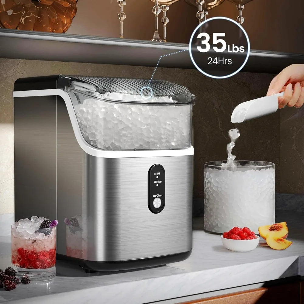 Ice Maker with Sonic Ice Scoop & Basket