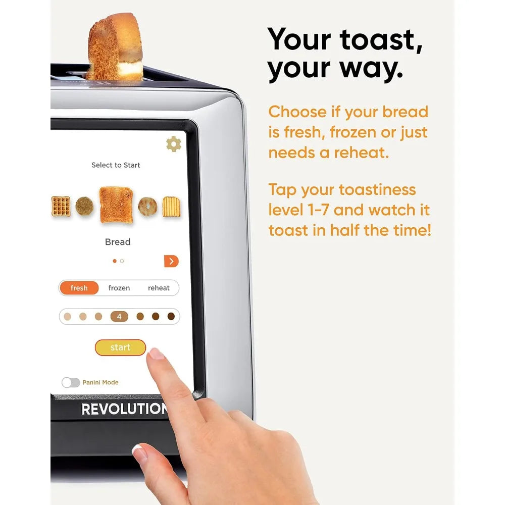 High-Speed Touchscreen Toaster – 2-Slice Smart Toaster