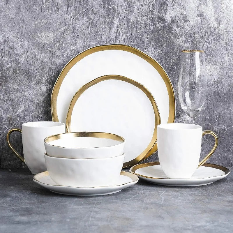 Modern Poreclain 16 Piece Dinnerware Set