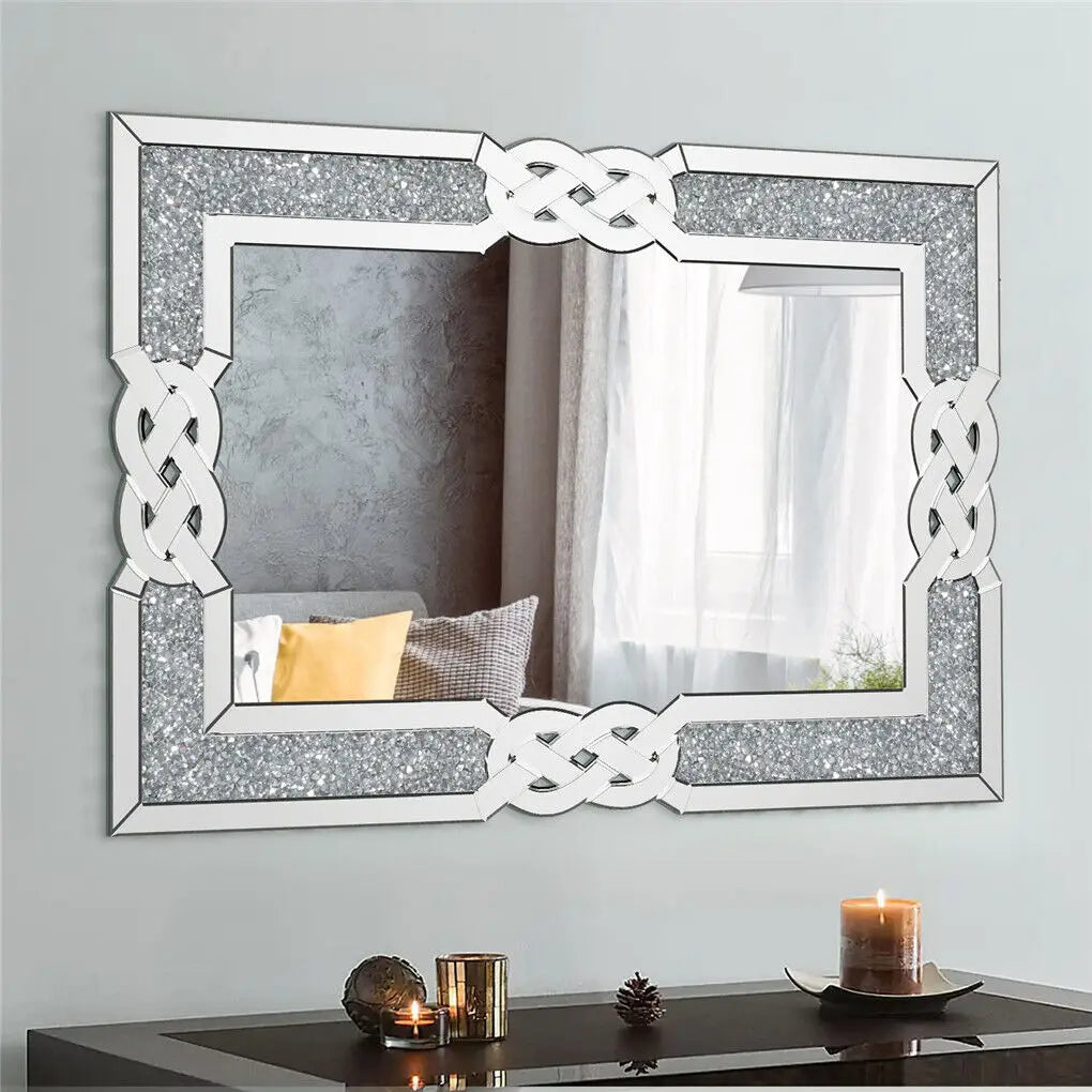 Decor Explosion-Proof Crystal Crush Diamond Mirror